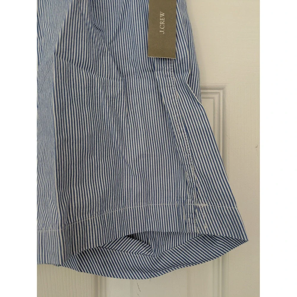 J.‎ Crew Patterned Boxer Short Mens XS Blue White Stripe Cotton NWT BB077